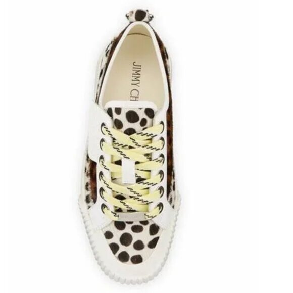 Jimmy Choo Impala Animal Print Low-Top Sneakers - Picture 2 of 13